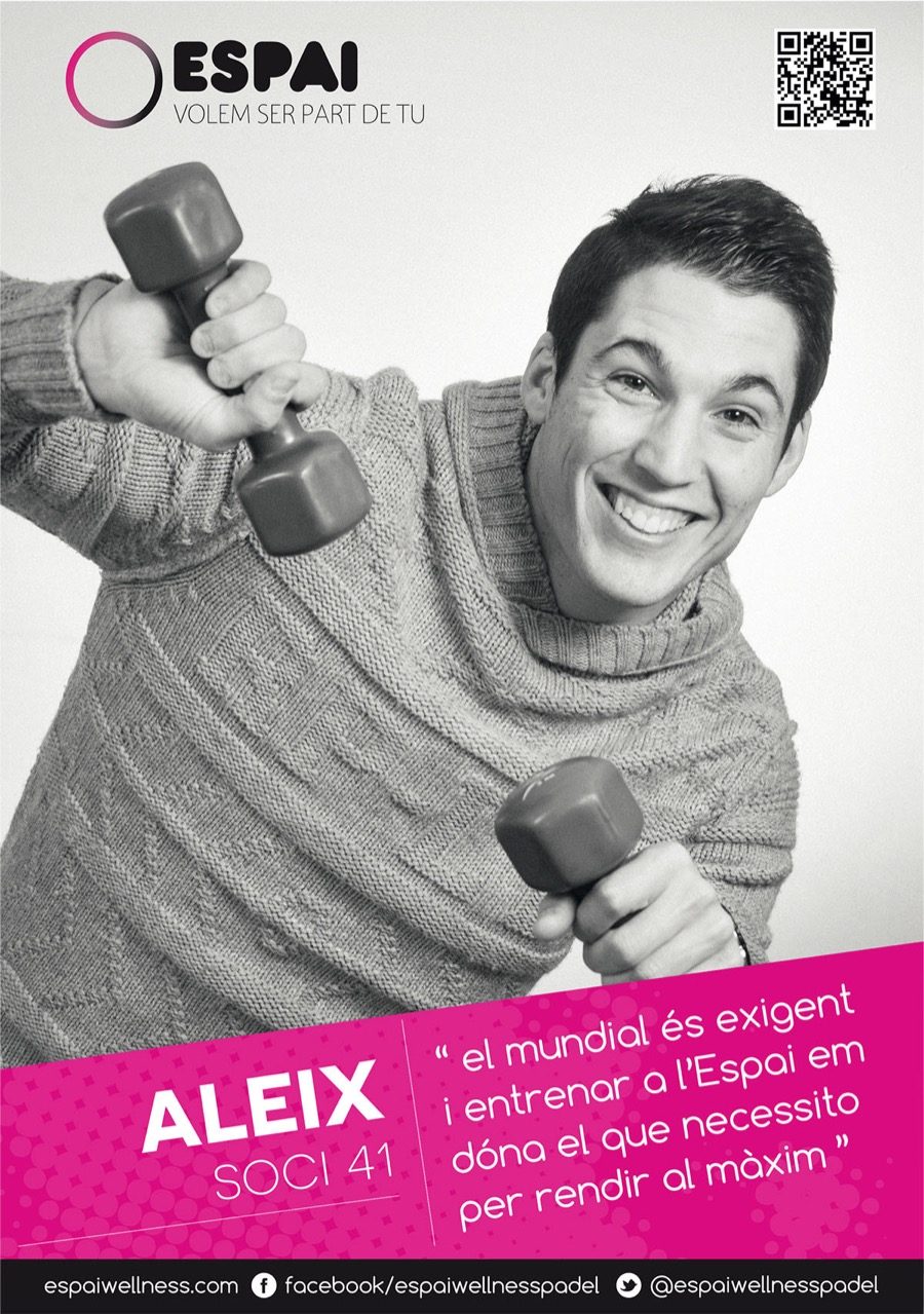 Mupi Espaiwellness · Aleix, socio 41